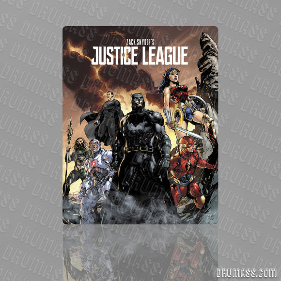 Front Cover Magnet for Zack Snyders Justice League Jim Lee Art with BLACK Superman suit
